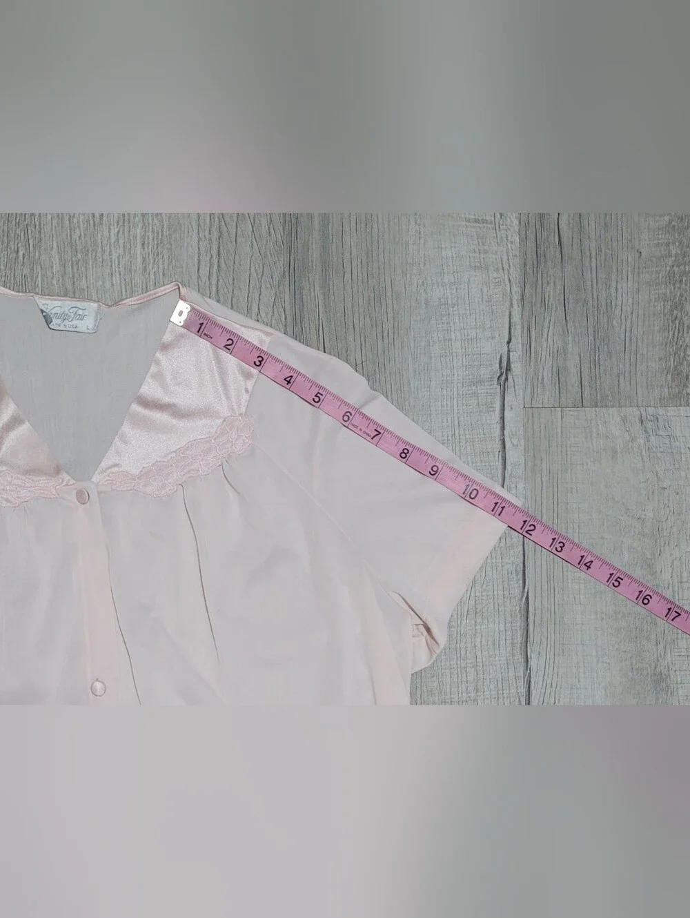 Vintage 70s Vanity Fair Soft Light Pink Pajama Set Size Large
